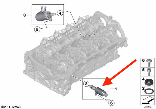 Electroválvula de Control. BMW Serie 1 3 2012-2015 MINI R55 R56 R57 R58 R59 R60