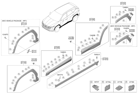 Moldura Guardafango Trasero Original. Hyundai Tucson 2025-2026