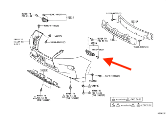 Brackets Defensa Delantera. Lexus RX 2013-2015