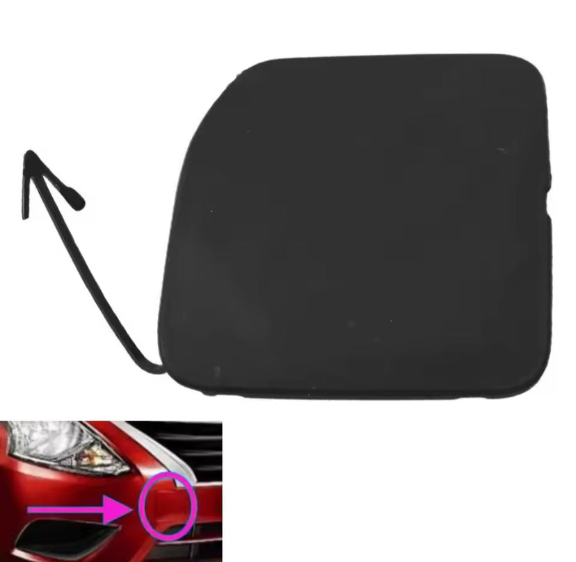Pull Versa Front Bumper Tow Hook Cover. Nissan Versa 2015-2018 – Yudere Motors