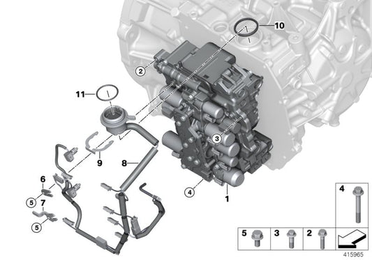 Cuerpo de Válvulas para Caja de Cambios GA6F21AW 24338642381. BMW Mini Cooper