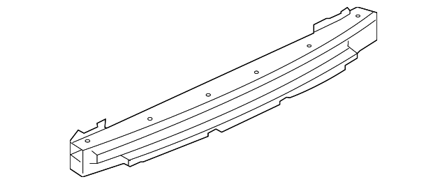 Viga de Impacto Defensa Trasera. Mitsubishi Lancer 2008-2017