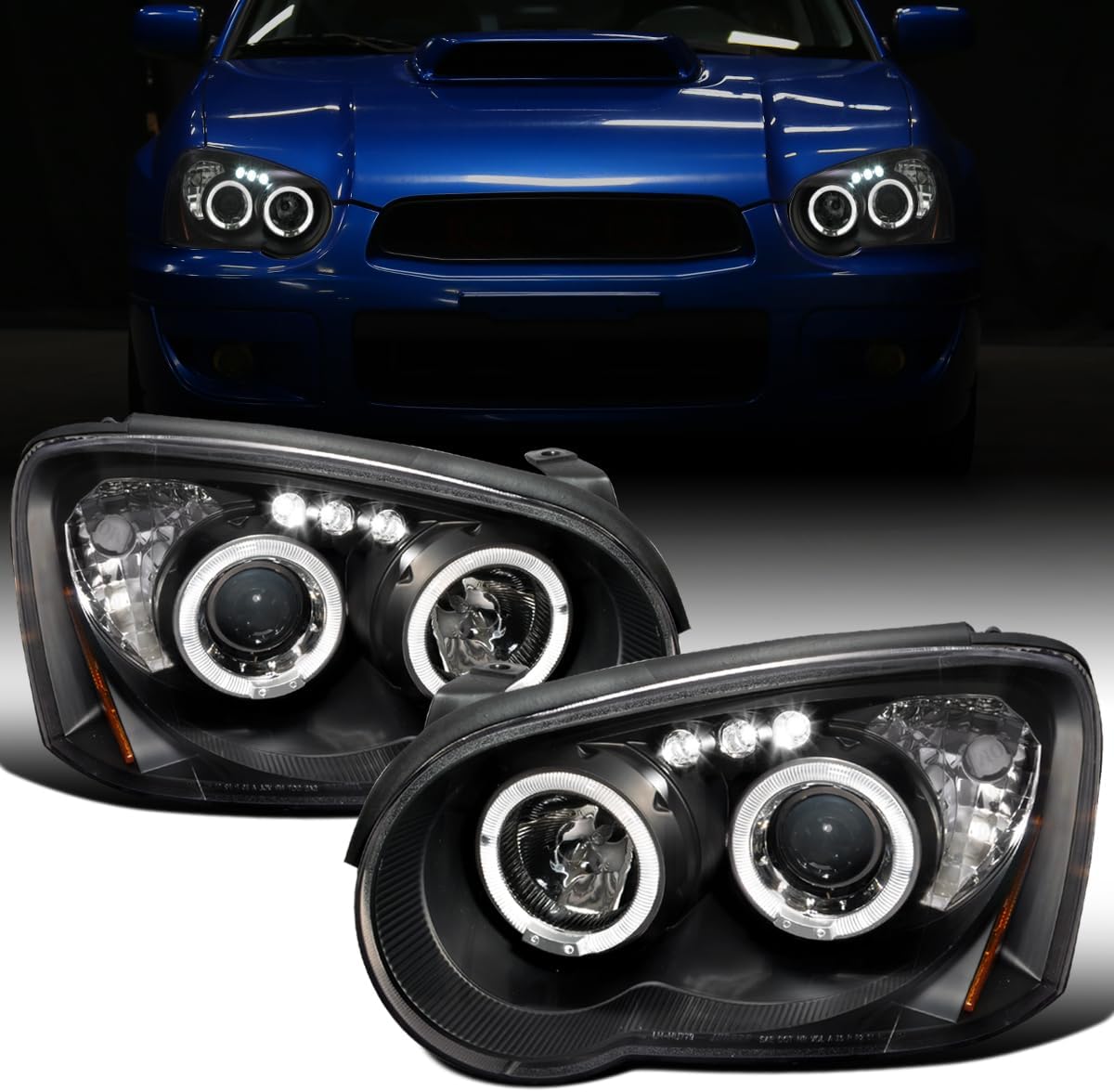 Faros Delanteros Aftermarket. Subaru Impreza WRX 2004-2005