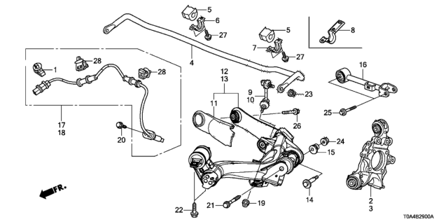 Brazos de Suspensión Trasera Ajustable. Honda CR-V 2007-2016