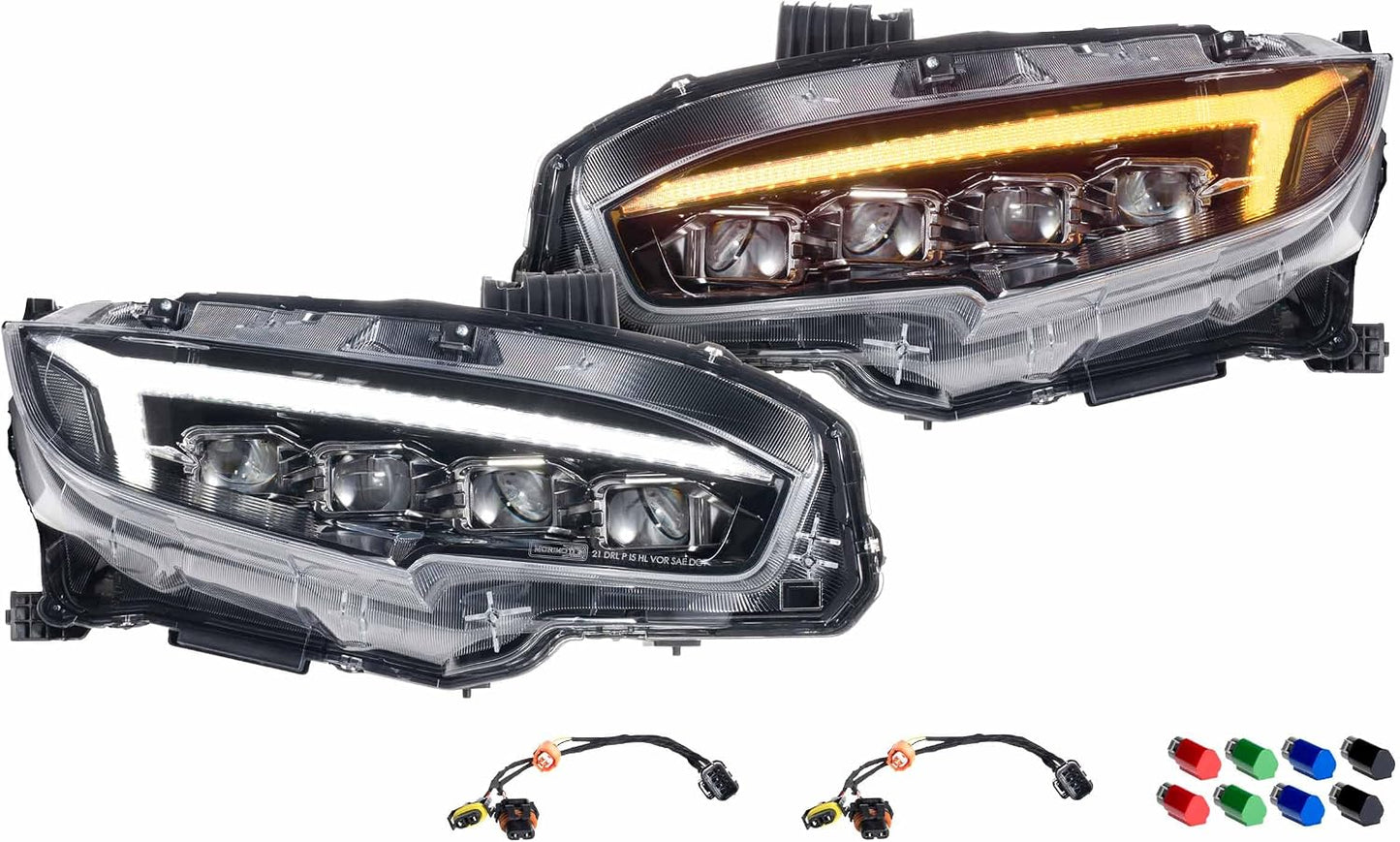 Faros Delanteros LED Gen 2. Honda Civic 2016-2021 (LF2-473)