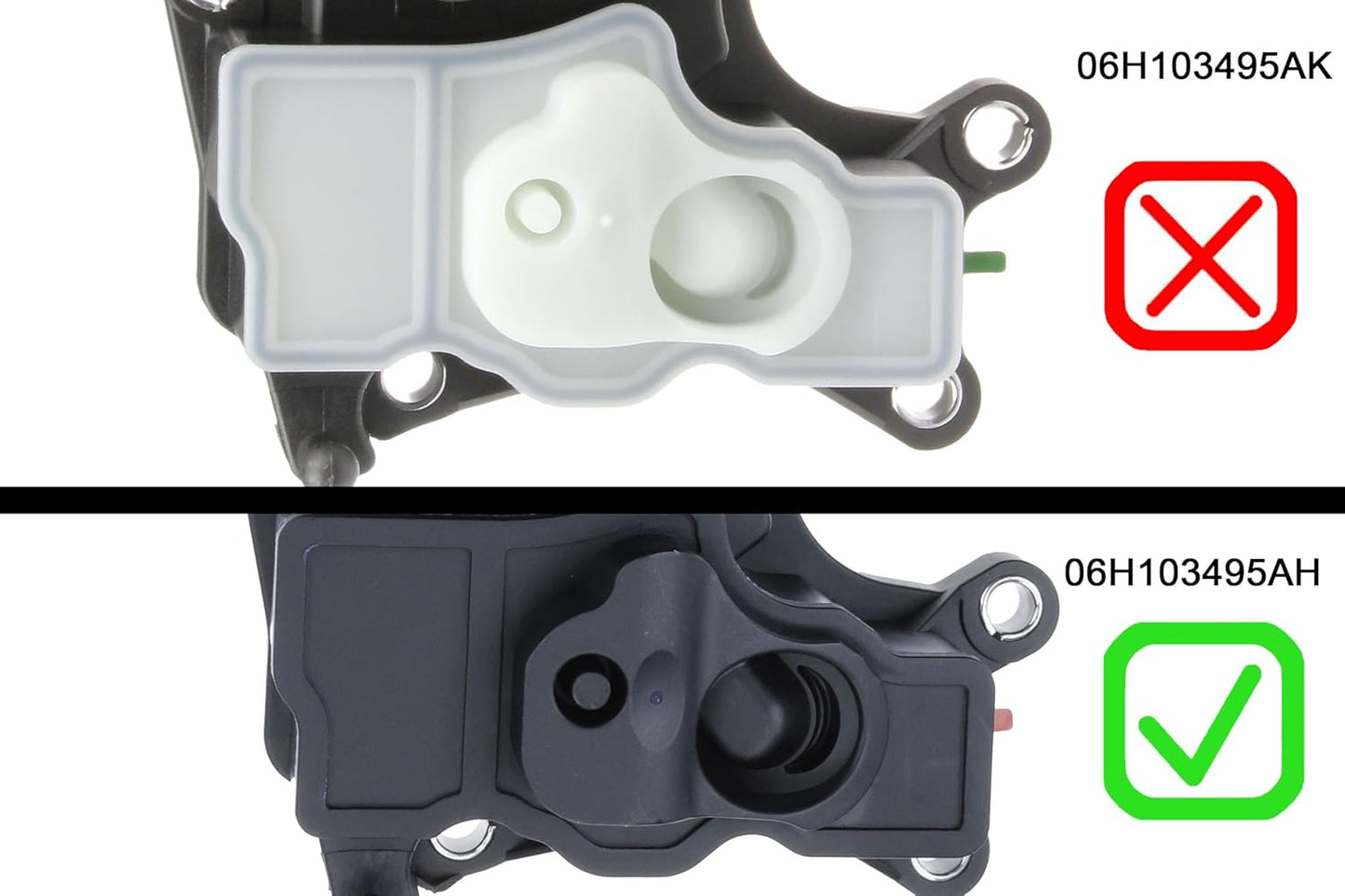 Válvula PCV 06H103495AC 1.8T 2.0T. Audi Volkswagen Skoda Seat