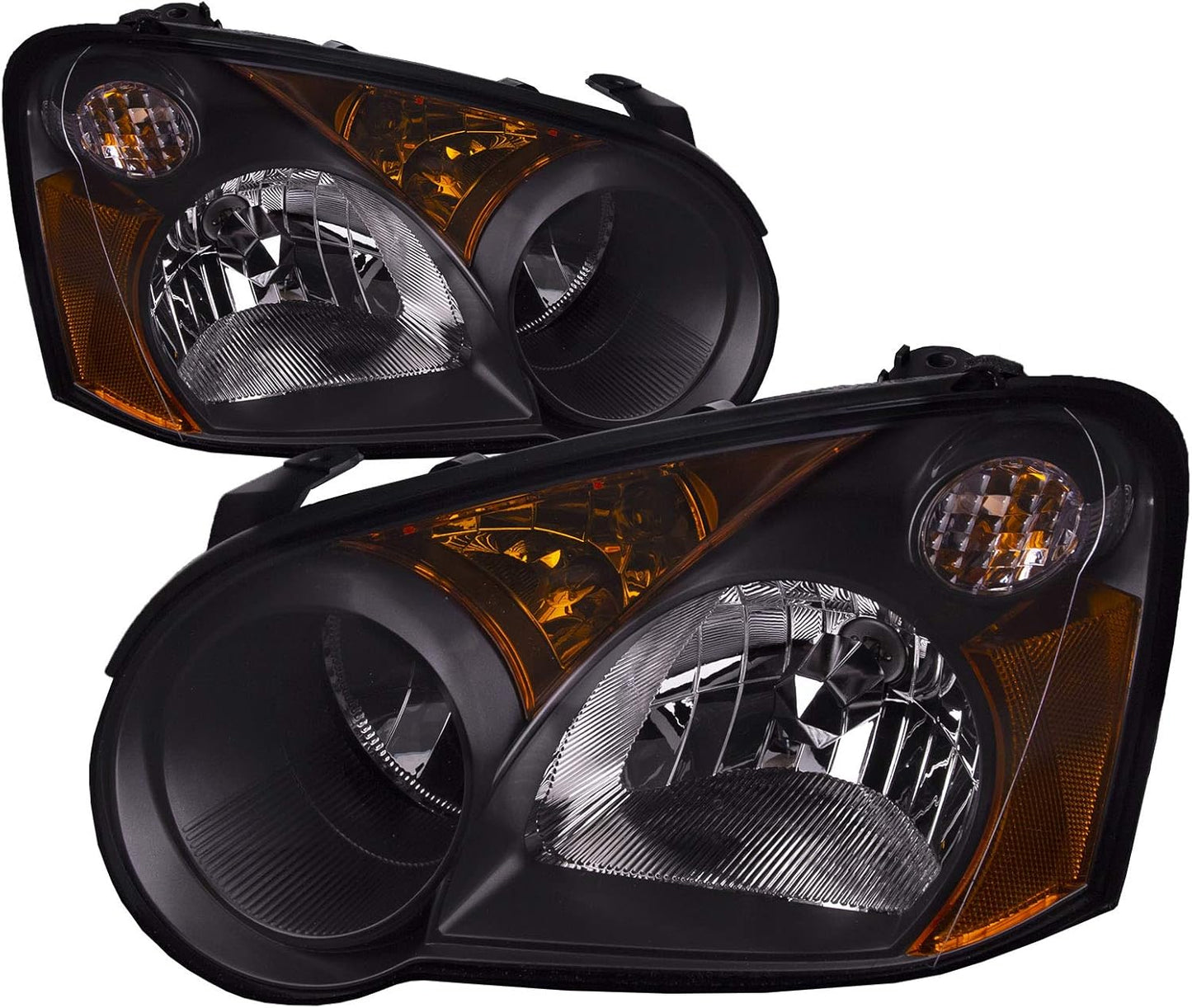 Faros Delanteros (Carcasa Negra). Subaru Impreza WRX 2004-2005