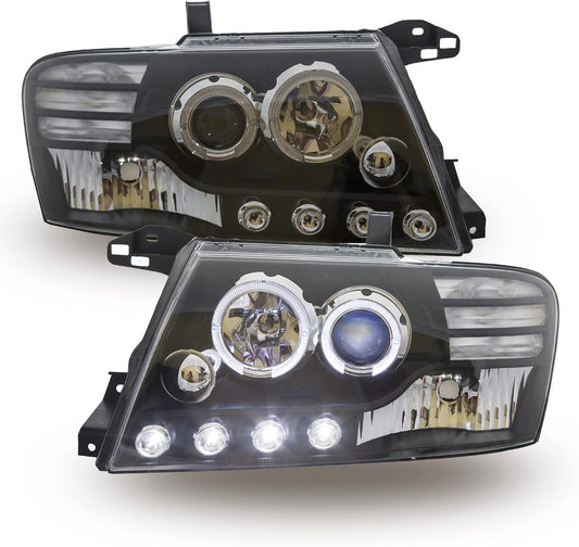 Faros Delanteros Aftermarket. Mitsubishi Montero 2000-2006