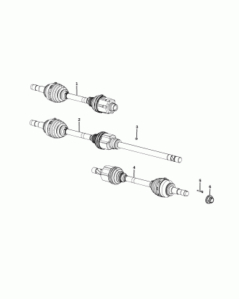 Ejes de Juntas Homocinéticas. RAM ProMaster 2014-2021