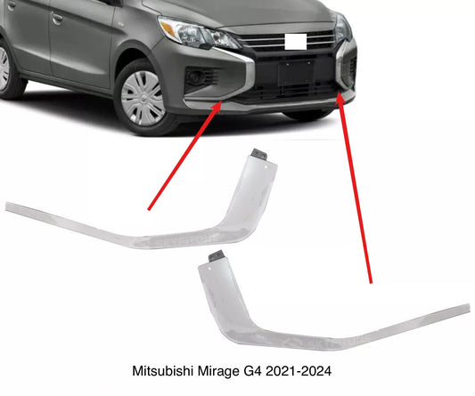 Embellecedores Inferiores Defensa Delantera. Mitsubishi Delantera 2021-2024