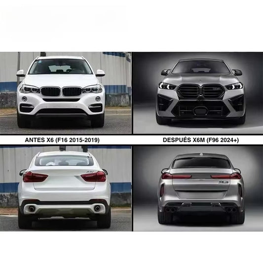 Body Kit Actualización a X6M F96 2024+. BMW X6 F16 2015-2019