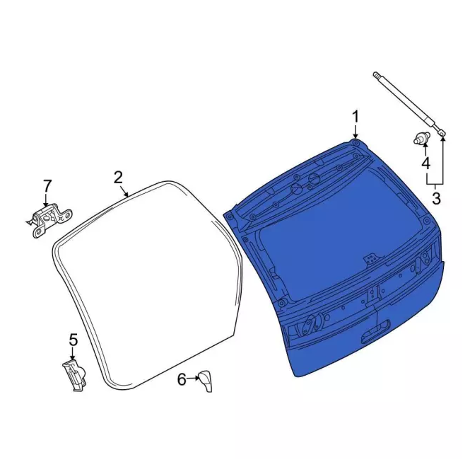 Compuerta Trasera. Ford Edge 2011-2014