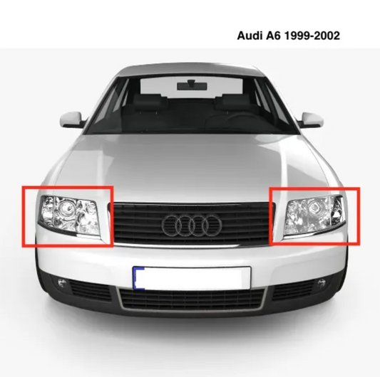 Cubierta de Faro Delantero. Audi A6 1999-2002