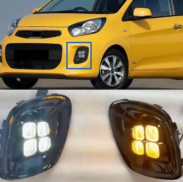 Faros Antinieblas. Kia Picanto 2015-2016