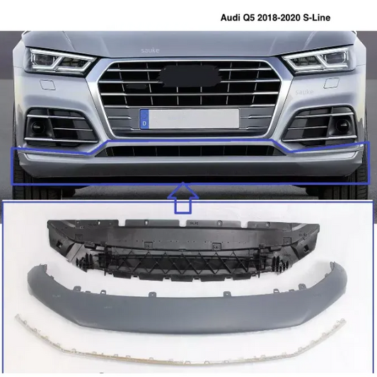 Spoiler Inferior de Defensa Delantera S-Line. Audi Q5 2018-2020