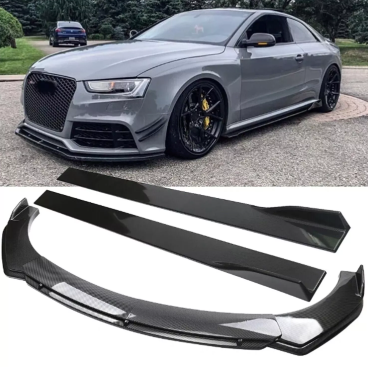 Front Lip + Faldones Universal para Audi