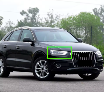 Cubierta Transparente de Faro Delantero. Audi Q3 2011-2014