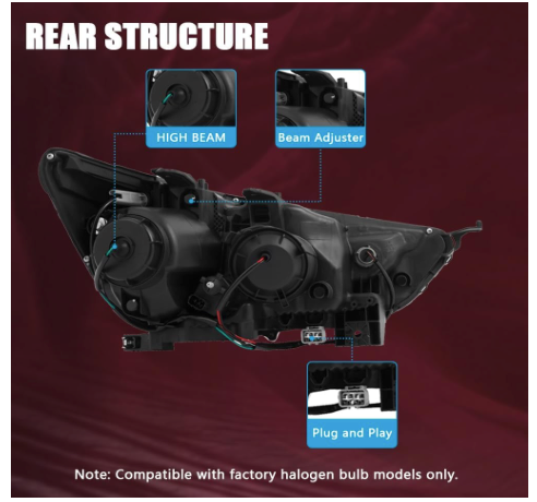 Aftermarket Headlights. Mitsubishi ASX 2011-2019
