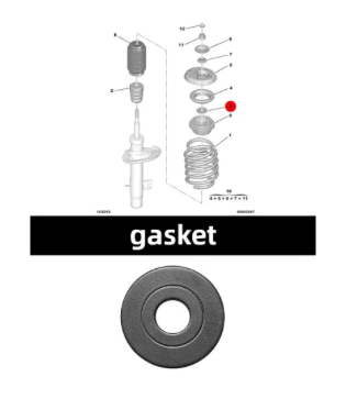Limitador de Vibraciones (Set x2) Amortiguador Delantero. Peugeot 208 2008 301