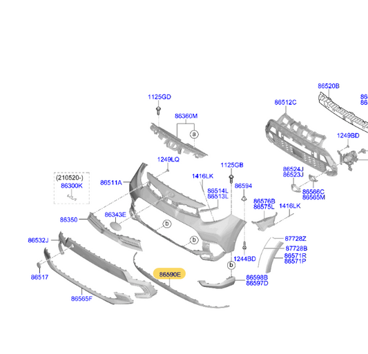 Front Lip Defensa Delantera. Kia Picanto 2021-2023 X-Line