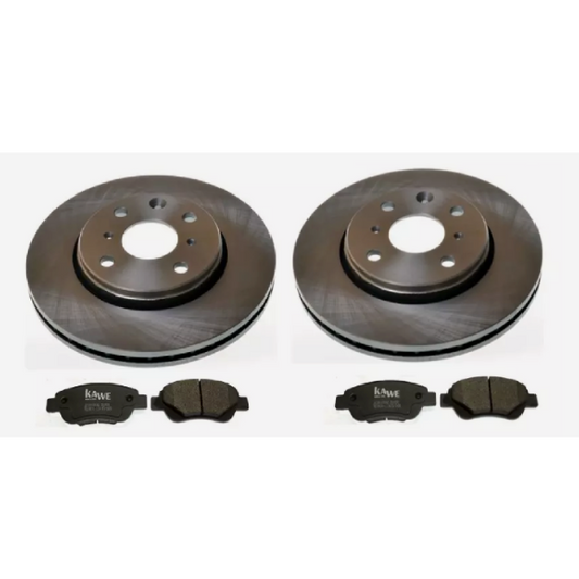Discos + Tacos de Frenos Delanteros. Peugeot 107 2005-2014