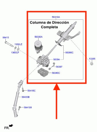 Columna de Dirección. Kia Seltos 2020-2023