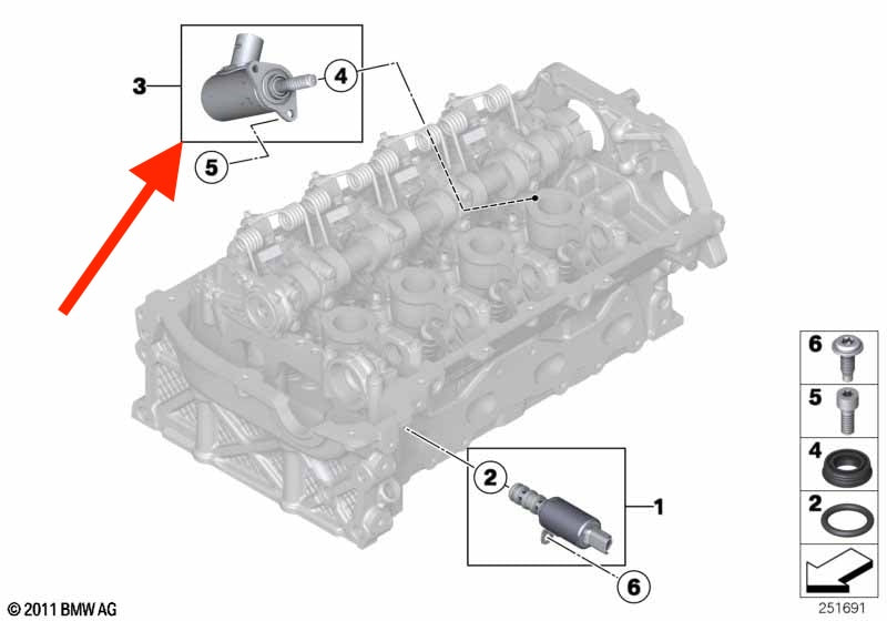 VVT Servo Motor (Valvetronic). BMW Serie 1 3 MINI Cooper S R55 R56 R57 R58 R59 R60 2011-2015