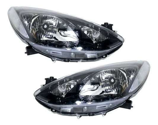 Headlights. Mazda 2 2011-2014