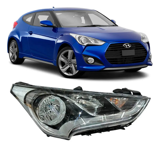 Faro Delantero Tipo Reflector. Hyundai Veloster 2012-2017