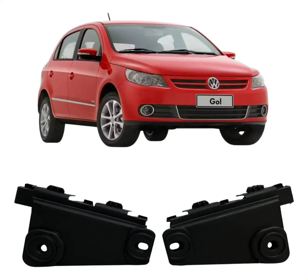 Brackets Defensa Delantera. Volkswagen Gol G5 2009-2012