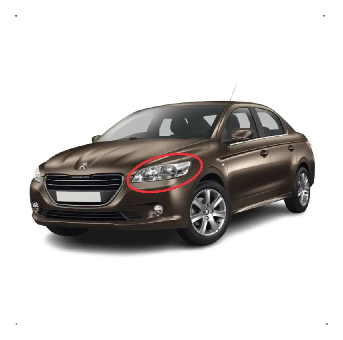 Faro Delantero. Peugeot 301 2013-2017