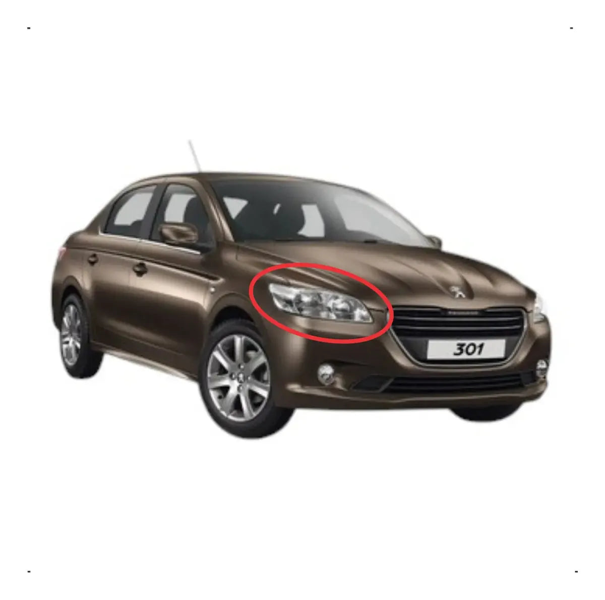 Faro Delantero. Peugeot 301 2013-2017