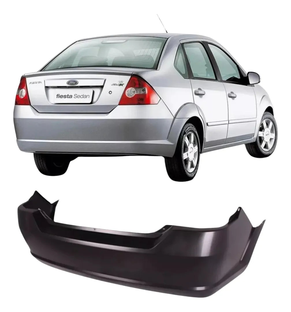 Defensa Trasera. Ford Fiesta 2003-2007 Sedán