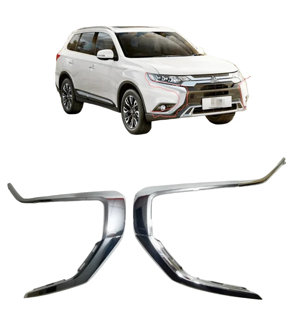 Moldura Cromada Defensa Delantera. Mitsubishi Outlander 2016-2018