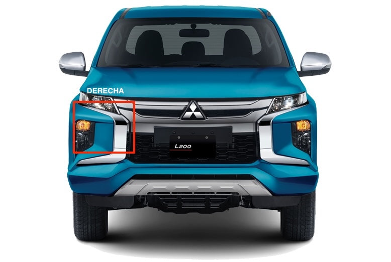 Molduras Cromadas Defensa Delantera. Mitsubishi L200 2019-2023