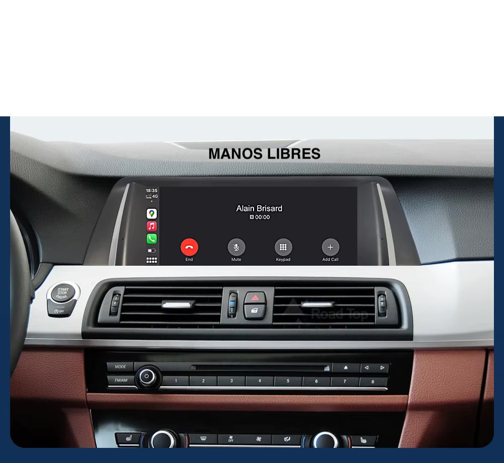 Pantalla multimedia Inalámbrico Carplay Android auto. BMW Serie 5 F10/F11 2010-2017