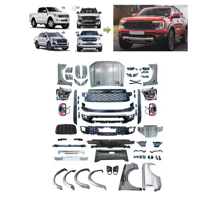 Body Kit Conversión para Ranger T6 T7 T8, actualización a T9 Raptor Facelift. Ford Ranger 2012-2021