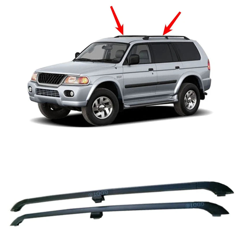 Rieles Portaequipajes Laterales de Techo. Mitsubishi Montero 2000-2006