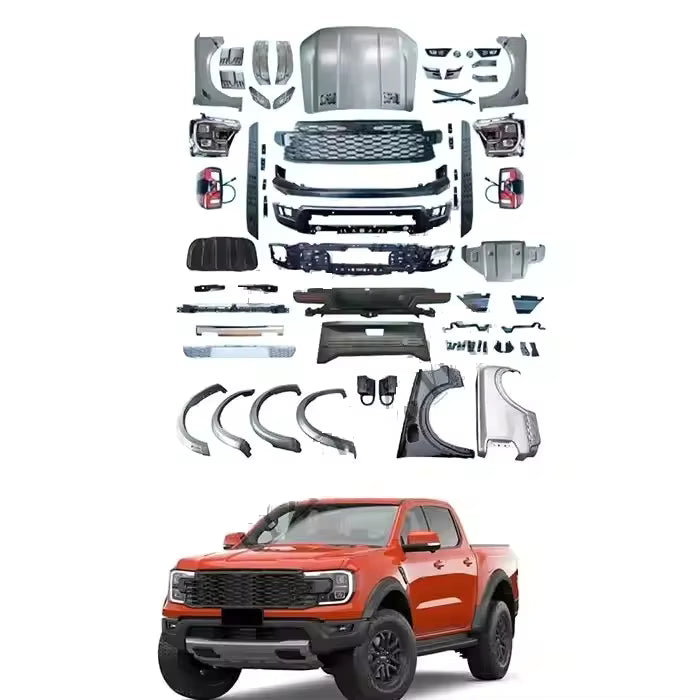 Body Kit Conversión para Ranger T6 T7 T8, actualización a T9 Raptor Facelift. Ford Ranger 2012-2021