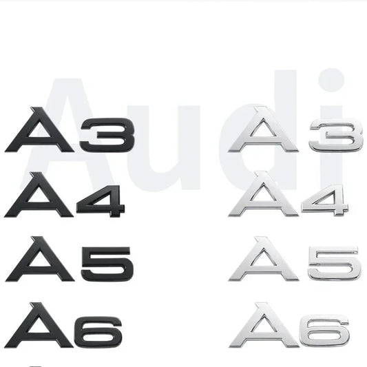 Emblema Audi Portón Trasero. Audi A1 A3 A4 A5 A6 A7 A8 Q3 Q5 Q7