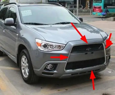 Moldura Cromada de Parrilla Frontal. Mitsubishi ASX 2010-2012