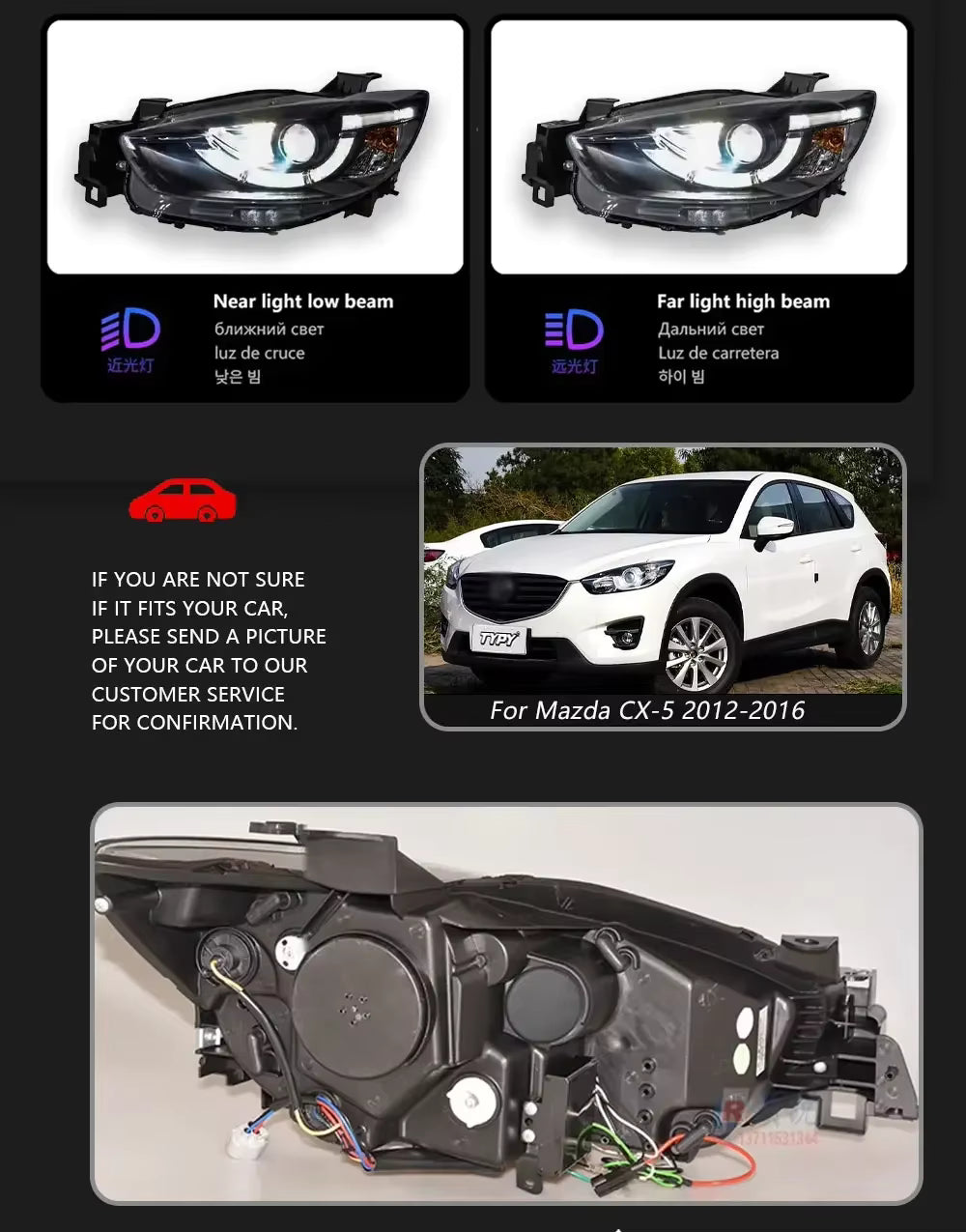 Faros Delanteros DRL LED. Mazda CX-5 2012-2016