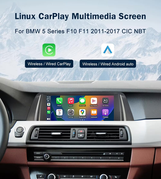 Pantalla multimedia Inalámbrico Carplay Android auto. BMW Serie 5 F10/F11 2010-2017