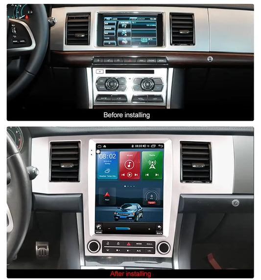 Pantalla Multimedia Tipo Tesla 6G 128G DSP Carplay. Jaguar XF 2004-2015