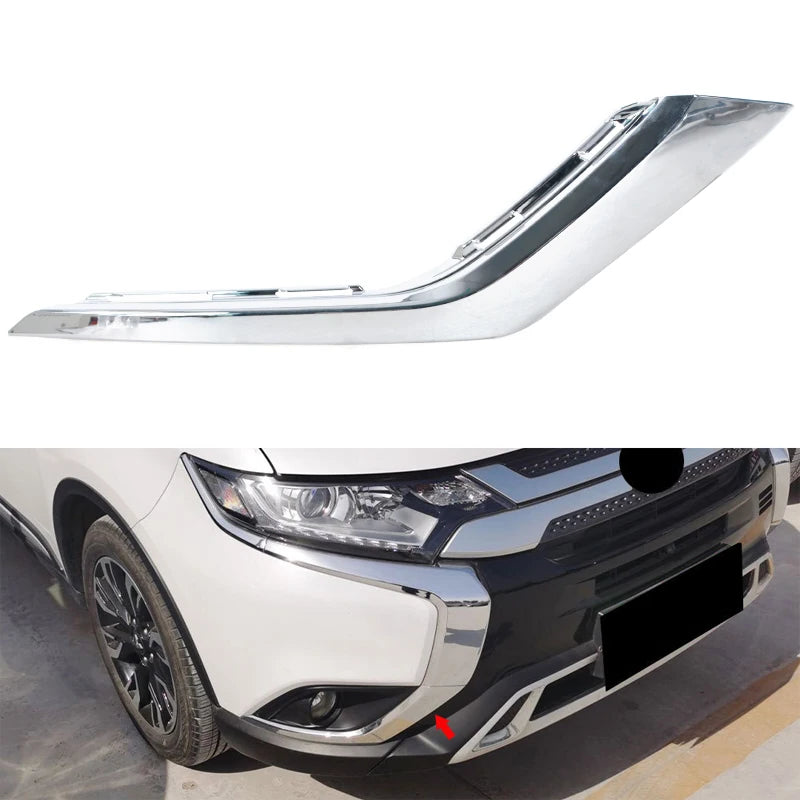 Moldura Cromada Defensa Delantera. Mitsubishi Outlander 2016-2018