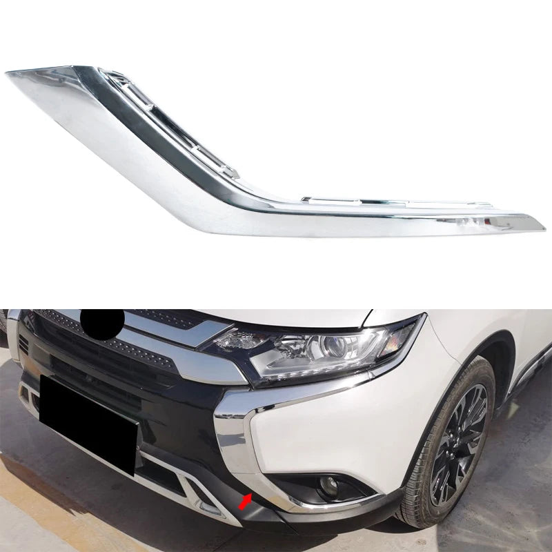 Moldura Cromada Defensa Delantera. Mitsubishi Outlander 2016-2018