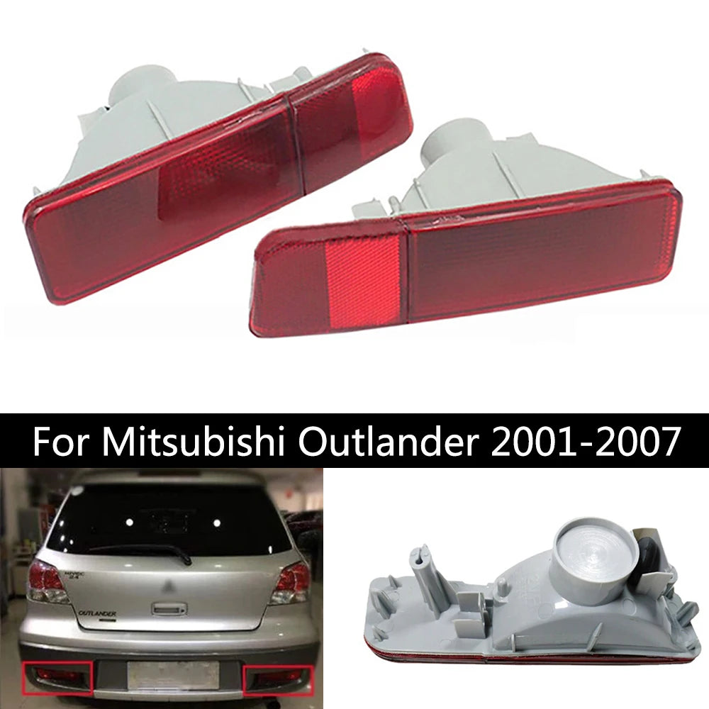 Faro Reflector Defensa Trasera. Mitsubishi Outlander 2003-2006