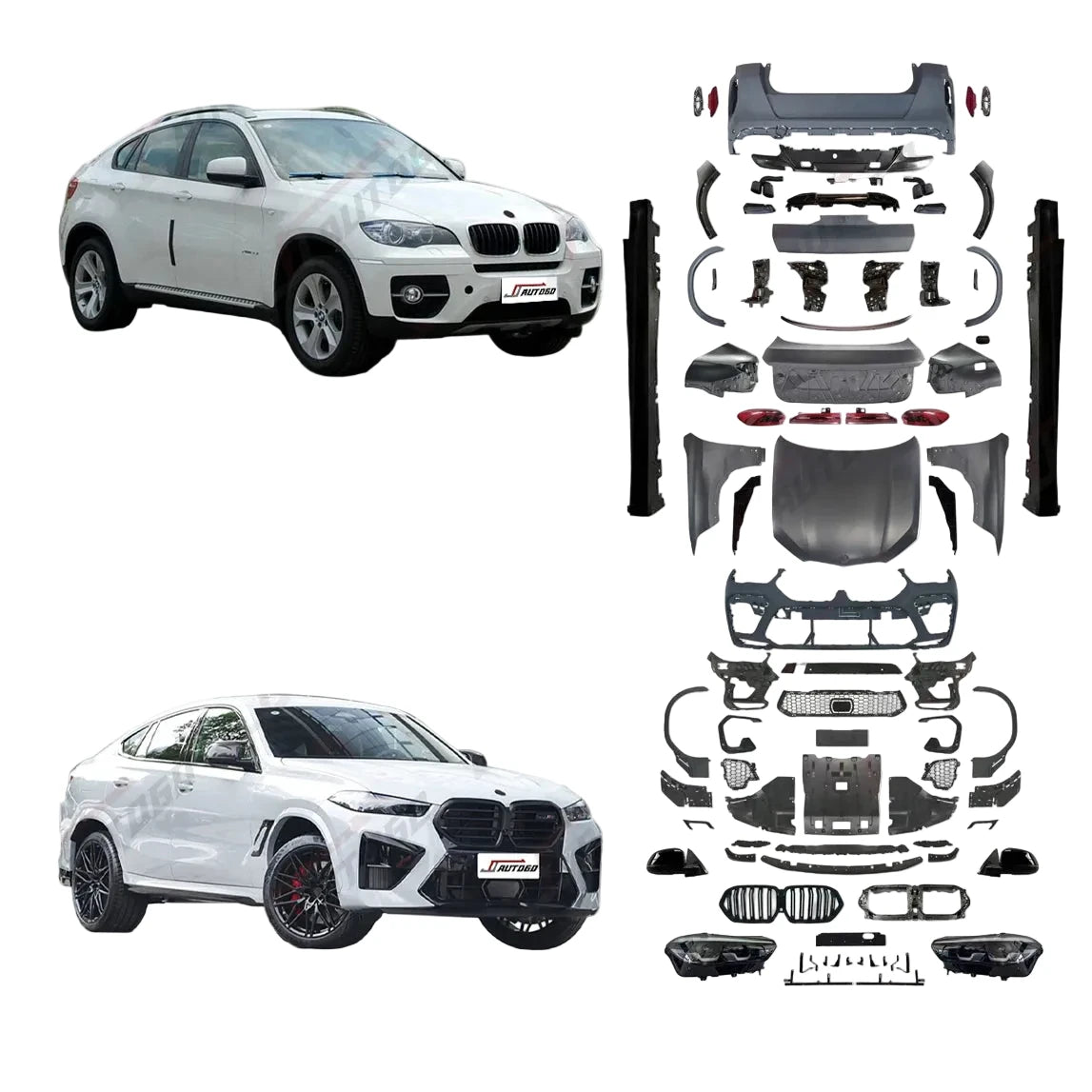 Body Kit  Actualización a BMW G06 F96 LCI X6M 2023-2025 Style. BMW X6 2008-2013 Series E71