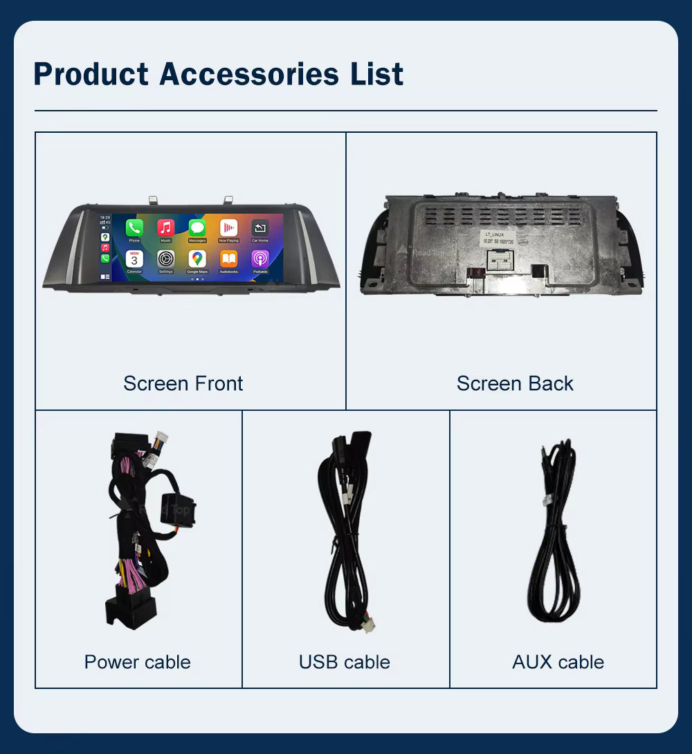 Pantalla multimedia Inalámbrico Carplay Android auto. BMW Serie 5 F10/F11 2010-2017