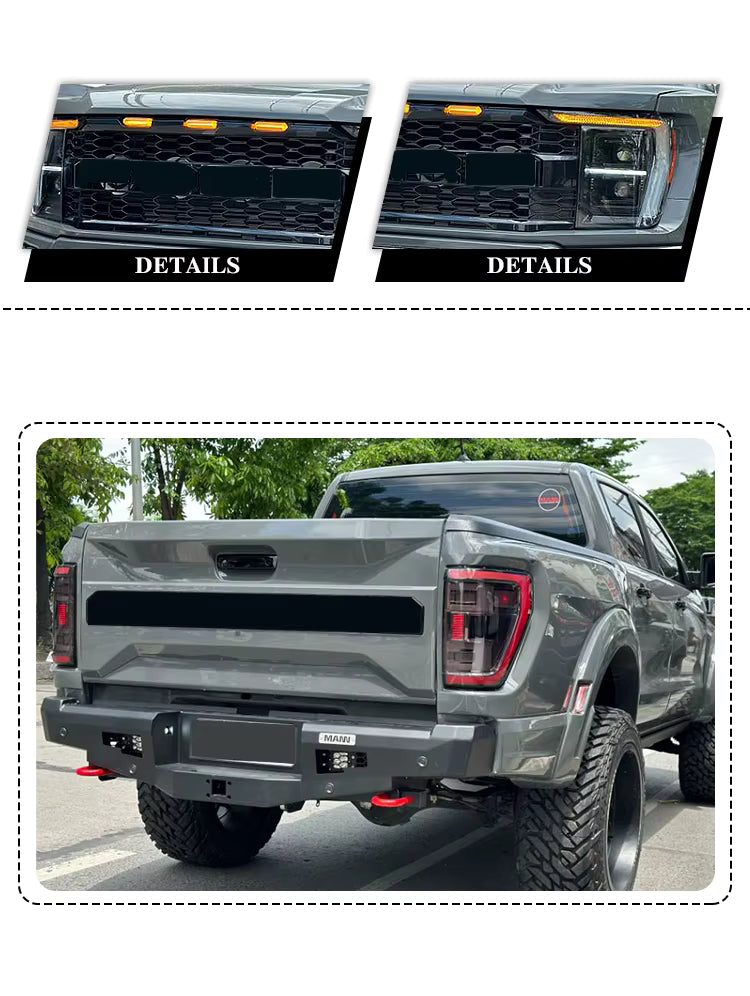 Body Kit Actualización de T6 T7 T8 a T9 RAPTOR. Ford Ranger 2012-2021